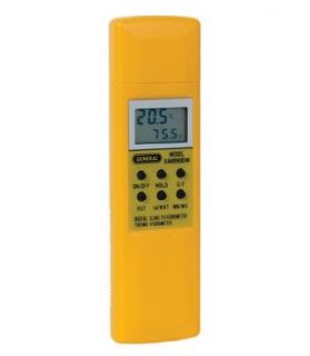 General Tool Mannix SAM990DW Digital Hygrometer with Temperature, Dew Point and Wet Bulb Science Lab Thermometer Accessories