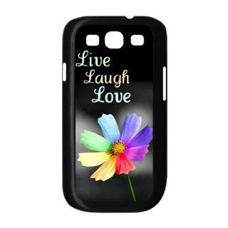 Custom Your Own Cute Quote Pattern Live Laugh Love SamSung Galaxy S3 I9300 Case , Best Durable Live Laugh Love Galaxy S3 Case Cell Phones & Accessories