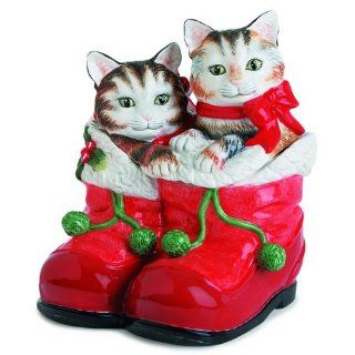 Fitz and Floyd Claus Paws Cookie/Treat Jar (Cats) Kitchen & Dining