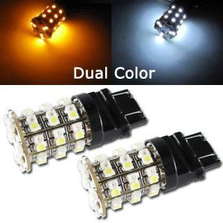 Orion Technology Dual Color White and Amber 7443 990 60 SMD Switchback LED Bulbs For Car Turn Signal,Parking Lights Automotive