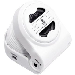 Pyle Home PMS7W 3.5mm Aux Portable Speaker (White)   Players & Accessories
