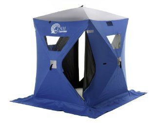 Clam Expedition 5x6' Hub Pop   Up Icefishing Shelter  Fishing Ice Fishing Shelters  Sports & Outdoors