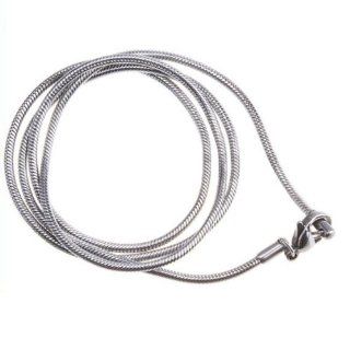 Vktech Fashions Silver Rope Stainless Steel Men Snake Chain Necklace  Stainless Necklace For Men  Beauty