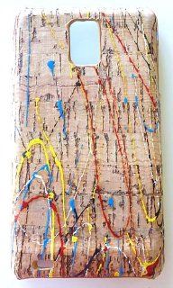 Splatter Art Design Natural Wood Cork Phone Cover Back Case For Samsung Infuse 4G (SGH i997) Cell Phones & Accessories