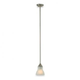 Royce Lighting 69255BLE 965 Morrpark Mini Pendant Brushed Steel with Acid Etched Globe   Ceiling Pendant Fixtures  