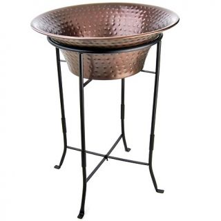 Colin Cowie Stamped Metal Beverage Tub with Stand