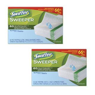 2 Cases Swiffer Sweeper Wet Mopping Cloth Refills Open Window Fresh Scent, 120 Count Health & Personal Care