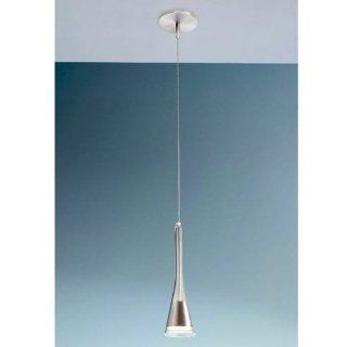 Holtkoetter C8120 G5770 SN Halogen Low Voltage Pendant with Canopy Round 1 Light, Satin Nickel with The Note Glass   Ceiling Pendant Fixtures  