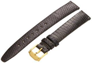 Hadley Roma Men's MSM973RA 150 15 mm Black Java Lizard Leather Watch Strap at  Men's Watch store.