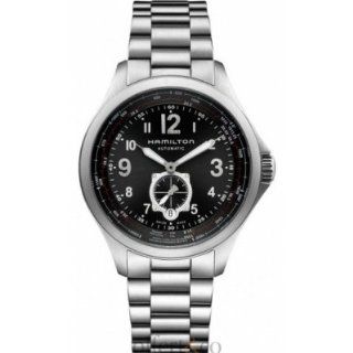 Hamilton Khaki Aviation Black Dial Stainless Steel Automatic Mens Watch H76655133 at  Men's Watch store.