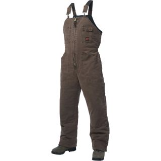Tough Duck Washed Insulated Overall — Big Sizes, Chestnut  Insulated Bib   Coveralls