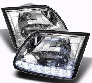 Ford F150 1997 1998 1999 2000 2001 2002 2003/ Expedition 1997 1998 1999 2000 2001 2002 Crystal Headlights   Chrome Automotive
