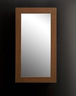 Lacava Surface mounted or self framing recessed medicine cabinet with mirrored door, 18"W, 5"D, 32"H Black Console