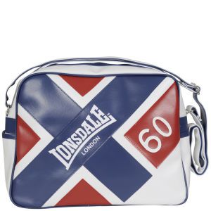 Lonsdale Union Jack Messenger Bag   White      Mens Accessories