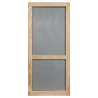 Screen Tight Woodcraft Natural Wood Screen Door (Common 80 in x 36 in; Actual 80 in x 36 in)