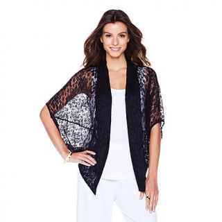 Slinky® Brand Floral Lace Cocoon Jacket