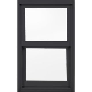 JELD WEN 4100 Series Aluminum Single Pane Replacement Single Hung Window (Fits Rough Opening 36 in x 49 in; Actual 36 in x 49.625 in)