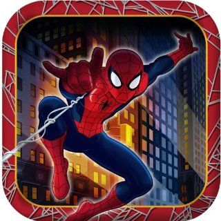 Marvel Ultimate Spider man Hero Dream Birthday Party Dessert Plates Toys & Games