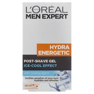 LOreal Paris Men Expert Hydra Energetic Post Shave Gel Ice Cool Effect (100ml)      Health & Beauty