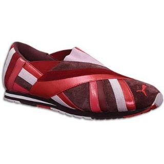 Puma Women's Finesse ( sz. 09.0, Sasafrass Brown/Geranium Red/Biking Red ) Shoes