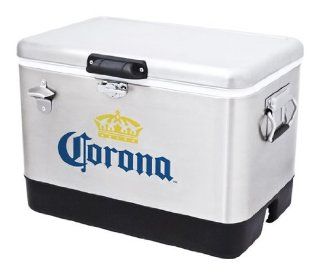 Corona Stainless Steel Beer Cooler 54 quart with Bottle Opener Coleman  Patio, Lawn & Garden