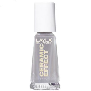 Layla Cosmetics Ceramic Effect Nail Polish N.16 Grey Power (10ml)      Health & Beauty