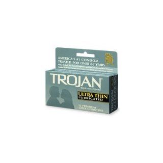 Trojan Ultra Thin Lubricated Latex Condom   12 ea Health & Personal Care
