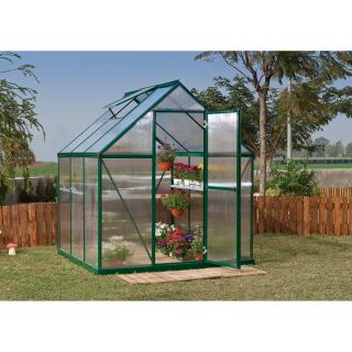 Poly-Tex Nature Greenhouse — 6ft.W x 6ft.L, Green, Model# HG5006G  Green Houses