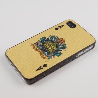 Gold Ace of Spades Playing Card Hard Case for iphone 4 & 4s Provided by Case2o Cell Phones & Accessories