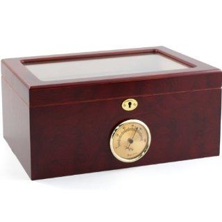 Shop Cuban Crafters Rosewood Presidente Dos Glass Top Humidor 100 Count at the  Home Dcor Store. Find the latest styles with the lowest prices from Cuban Crafters