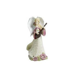 Enesco Foundations by Karen Hahn   Angel with Lute Figurine #4002430   Collectible Figurines
