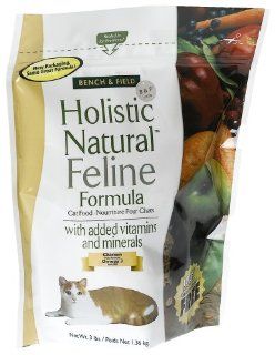 Bench & Field Holistic Natural Feline Formula, Cat Food, 3 Pound Bags (Pack of 3)  Dry Pet Food 
