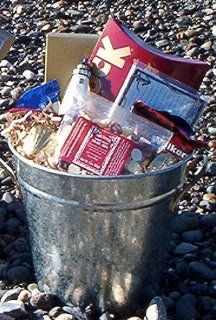 Small Lighthouse Bucket Gourmet Gift Basket   Heartwarming Treasures  Gourmet Snacks And Hors Doeuvres Gifts  Grocery & Gourmet Food