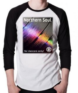 Next Weeks Washing Men's Fit Northern Soul Record 3/4 Length Sleeve, Baseball Shirt . Clothing