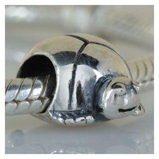 Tortoise Turtle Authentic 925 Sterling Silver Bead Fits Pandora Chamilia Biagi Troll Charms Europen Style Bracelets Jewelry