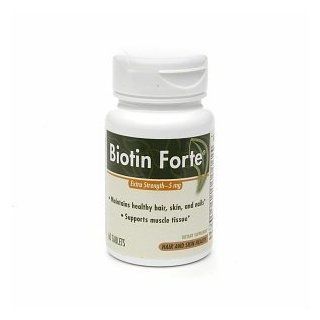 PhytoPharmica Biotin Forte, 5mg, Tablets 60 ea Health & Personal Care