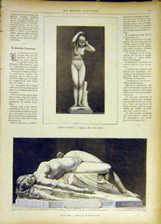 Sculpture Hestation Myrtho Schoenewerk Print 1885  