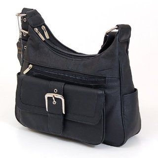 US Womens Bag Genuine Leather Shoulder Bag Tote Organizer Purse Pocket Handbag Hobo Color Black Toys & Games