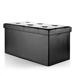 Folding Storage Bench with Removable Lid