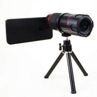 6x 18x Zoom Manual Focus Telescope SLR Design Phone Camera Lens with Tripod for Apple Iphone 5 5s  Camera & Photo