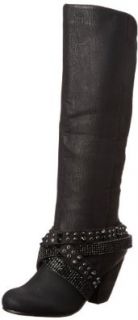 Not Rated Women's Liv Boot, Black, 6 M US Shoes