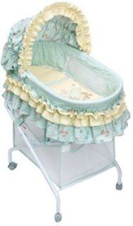 Precious Moments Travel Baby Bassinet in Sage  Baby