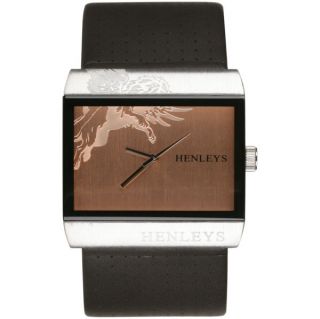 Henleys Mens Bronze Dial Watch      Clothing
