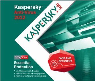 Kaspersky Anti Virus 2012   3 Users   Frustration Free Packaging Software