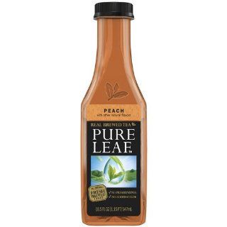 Lipton Pure Leaf Black Peach Tea 18.5 fl oz (10 Pack)  Grocery & Gourmet Food