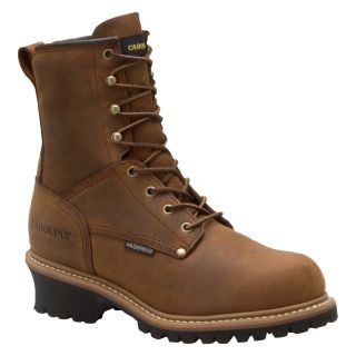 Carolina Waterproof, Insulated Steel-Toe Logger Boot — 8in., Size 10 1/2, Model# CA5821  Work Boots