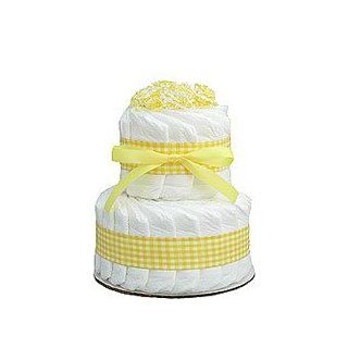 Yellow Mini 2 Tier Diaper Cake Health & Personal Care