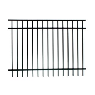 Ironcraft Powder Coated Aluminum Fence Panel (Common 52 in x 71.5 in; Actual 52 in x 71.5 in)