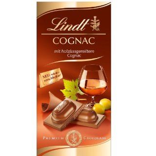 Lindt Bar Cognac 100g (6 pack)  Candy And Chocolate Bars  Grocery & Gourmet Food