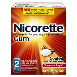 Nicorette® Cinnamon Surge™ Gum   100 Count (